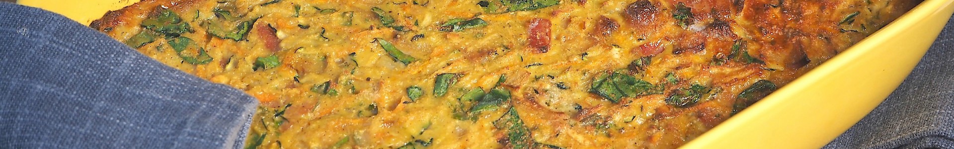 Vegetable and Bacon Slice