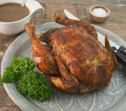 Slow-Cooker Baked Chicken with Gravy