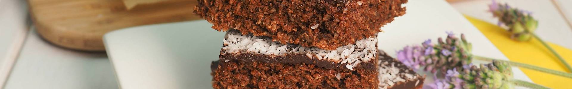 Chocolate and Coconut Slice