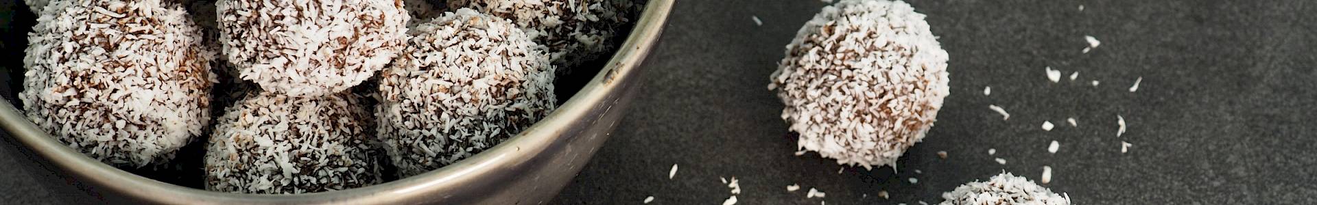 Raw Lamington Balls