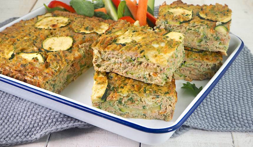 Tuna & Zucchini Slice Paleo Glutenfree The JOYful Table