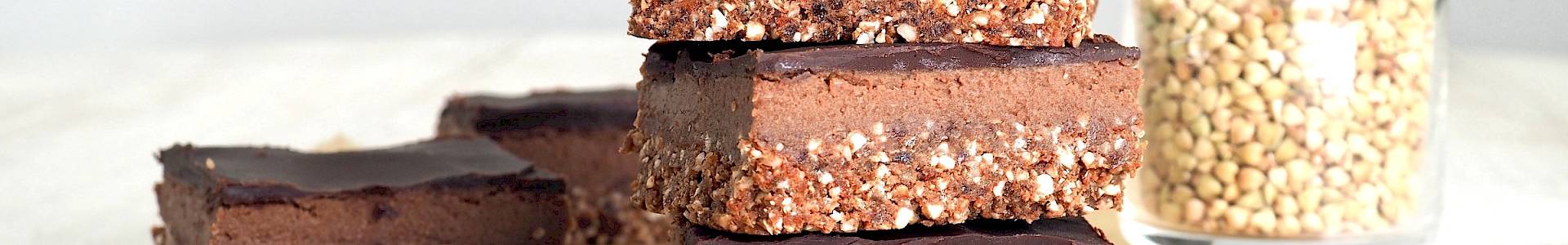 Raw Layered Chocolate Squares