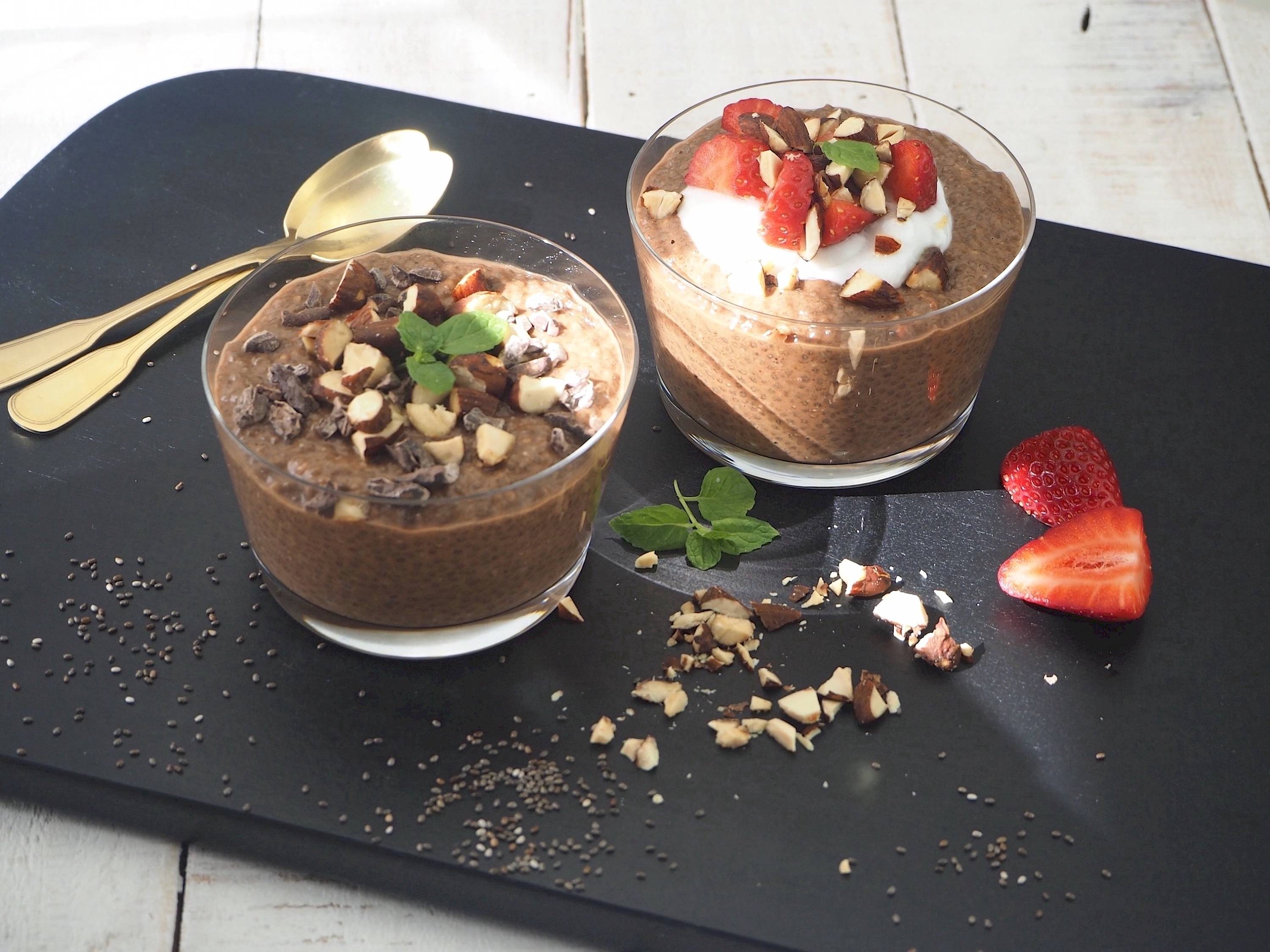 Chocolate & Almond Chia Pudding | Paleo | Gluten-free | The JOYful Table
